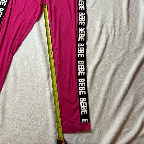 Bebe Hot Pink Logo Sleep Joggers | Size M | NWT - Picture 6 of 9